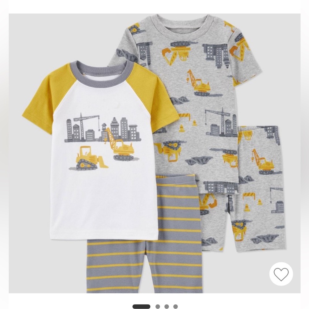 Carter’s 4T Construction Pajamas NWT